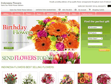 Tablet Screenshot of indonesia-flowers.com